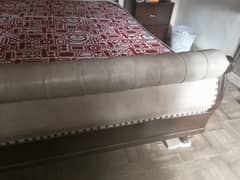 Bed with dressing  andmattress