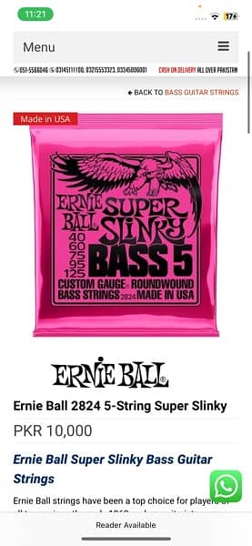 Bass strings 1