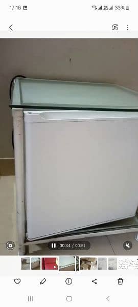 bed room size fridge with stand 1