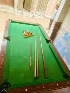 snooker table size 3/6