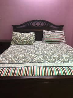 Full Bed Set with Mattress | Wooden Bed | Full size Bed Set