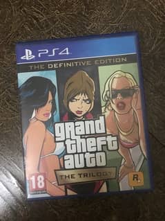 GTA DEFINITE ADDITIIN GAME DISC FOR Ps4 GTA SANDANRIAD V-City and GTA3