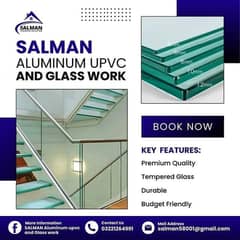 aluminium window/upvc door/glass work/partition/upvc window/cabine