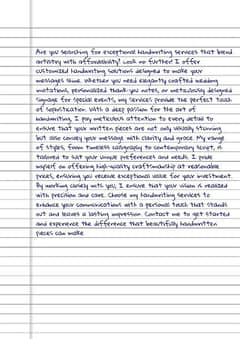 HANDWRITING ASIGMENT WORK