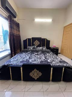 king size bed with Molty Matress side table | wooden Bed | double bed 0