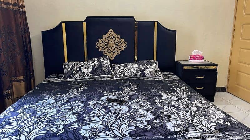 king size bed with Molty Matress side table | wooden Bed | double bed 3