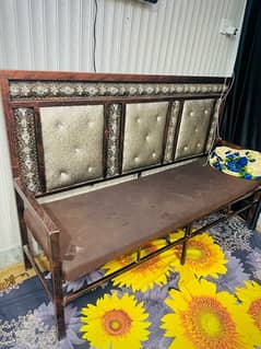 metal sofa pair