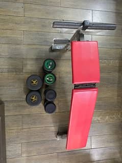 Selling a set of GYM equipments for Home-workout in perfect condition.