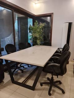 2 Computer tables and 1 Meeting table