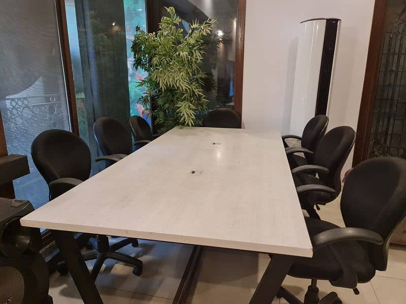 2 Computer tables and 1 Meeting table 1