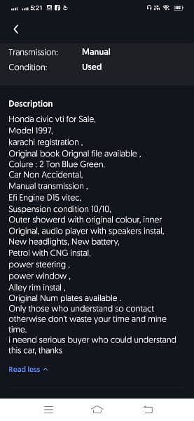 Honda civic 1997 model 2