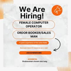 Urgent Hiring/ Male & female/ Jobs in Lahore 0