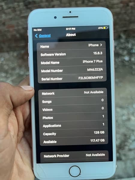 iphone 7 plus 128 gb PTA Approved 9