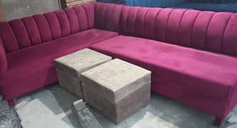 L shape sofa available