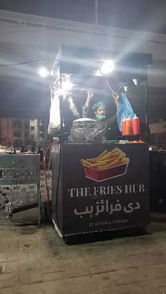 Running fries stall business at main johar churangj