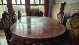 dining table with 6 chairs for sale