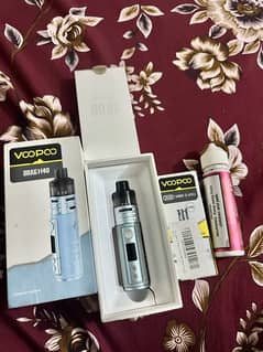 Voopoo drag h40 sky blue brand new with 5 coils and liquid