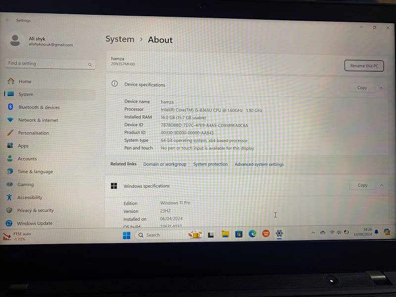 Lenovo Thinkpad t490 1