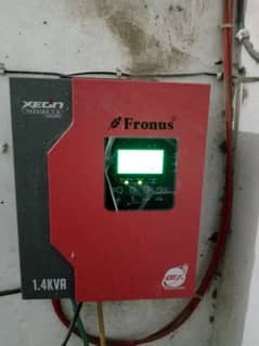 8 solar plate with fronus  inverter of 1.4 KVA