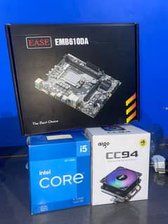 Core i5 12400f and ease h610m mobo aigo cc94 cooler