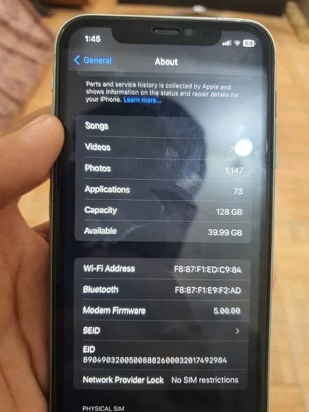 iPhone 11 pta approved panel changed 128gb 8