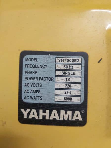 YAHAMA generator is available for sale 5