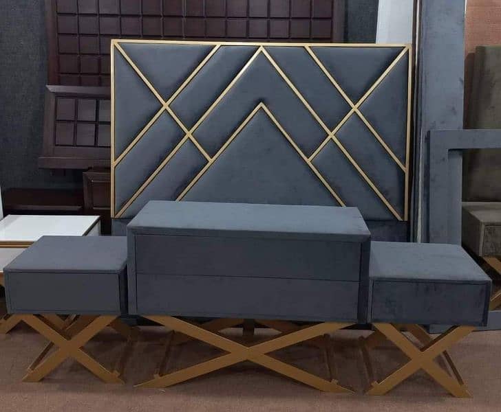 Double beds poshish design | Cash on delivery awailable 1