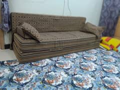 sofa kum bed for sale good condition Branded foam Mattress