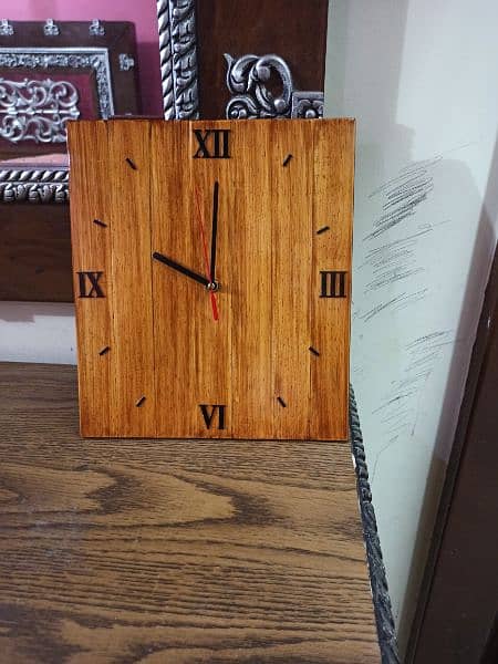 Handmade Wooden Wall Clock 2