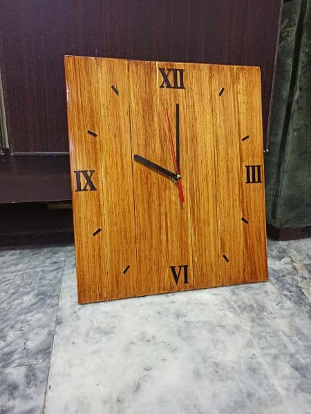 Handmade Wooden Wall Clock 3