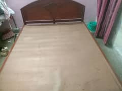 Solid Wooden Bed with mattress for sale