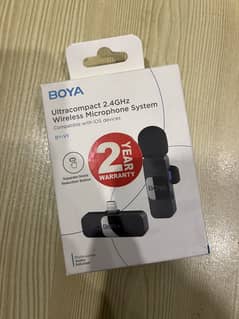 Boya v2 microphone 2.4ghz 1 year warranty