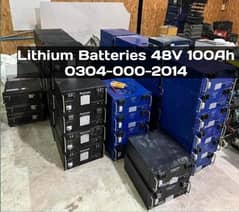 Lithium Batteries 48v 100Ah Used Batteries