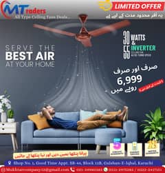 Discount's Limited Time Offer Best Price In Karachi, 30-Watts Fan