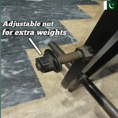 Adjustable bench press bench with free pair of 2kg dumbbells