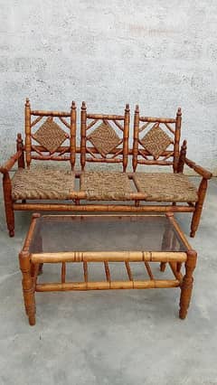 bamboo(baan) sofa set 5 seater 0