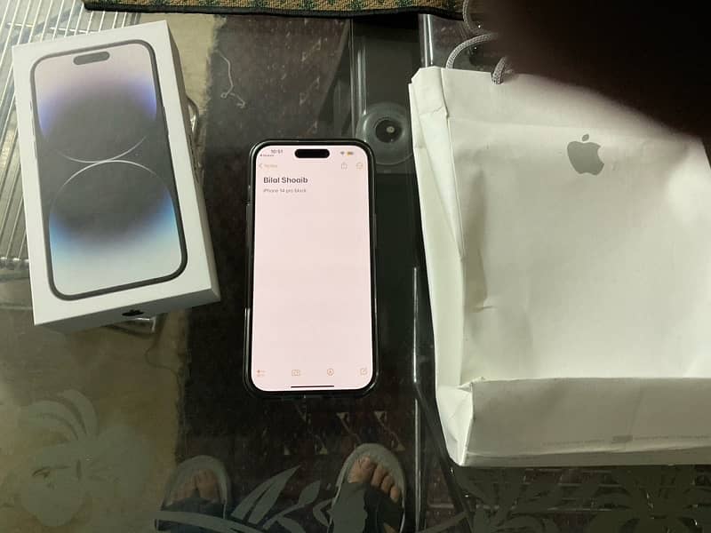 IPhone 14 pro PTA approved Black 128gb 1