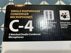 Behringer C-4 ( 2 matched studio Condenser Microphones w/ Accessories)