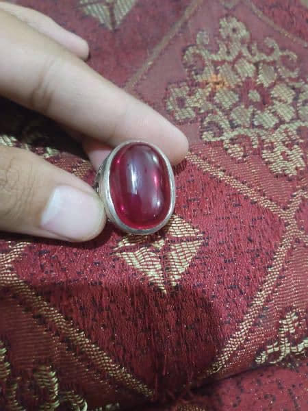 Yakoot stone with chandi ring 1