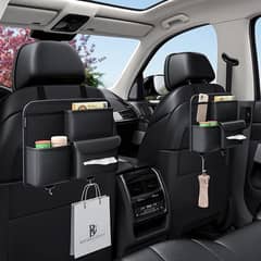 Car Backseat Organizer Premium Pu Car Storage Bag