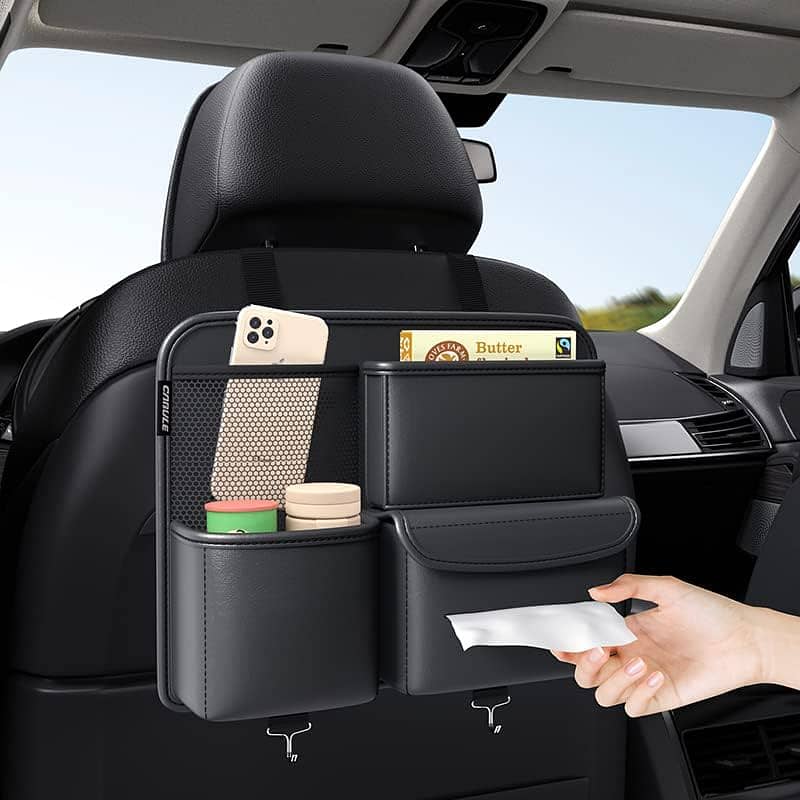 Car Backseat Organizer Premium Pu Car Storage Bag 3