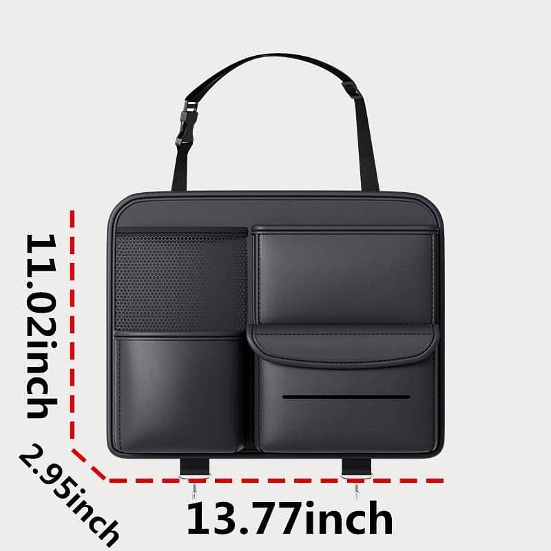 Car Backseat Organizer Premium Pu Car Storage Bag 4