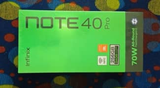 Infinix note 40 pro 03427789987