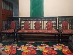 iron sofa set for sale, used condition, only cleaning required