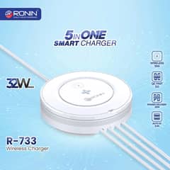 Ronin R-733 Wireless Charger 32W Max 3 In 1 | Chairmen Series 0