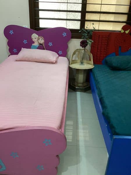 Kids Beds Spiderman & Elsa 3