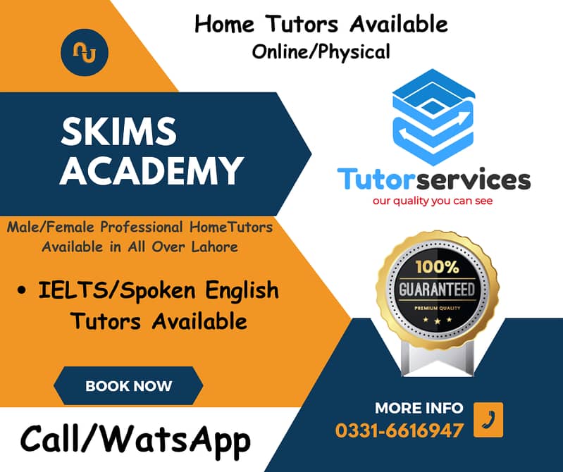 Home/Online Tutor Services Available in Lahore (Skims Academy) 4