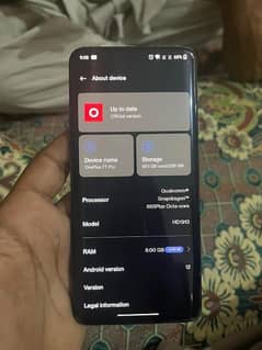 One plus 7 pro 8+3 256 gb memory back brake he