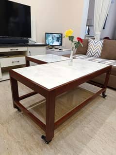 centre table with glass top 0