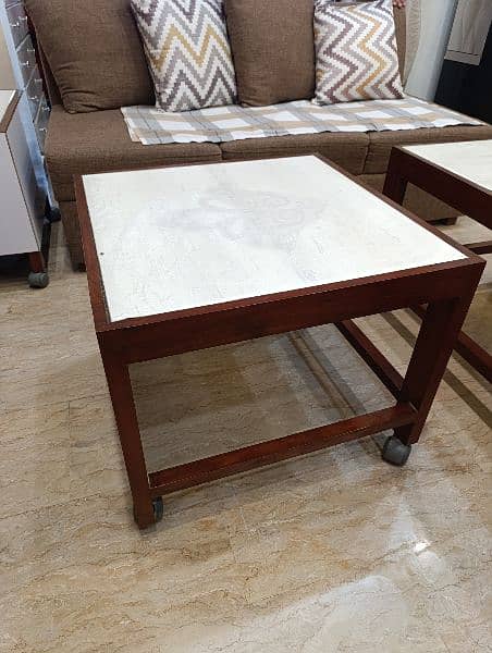 centre table with glass top 2